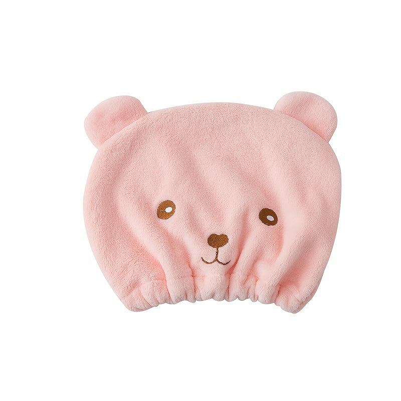 Ayig‘ dizayni bilan yumshoq mikrofiber soch quritish qopqog‘i, namni o‘zlashtiruvchi va tez quriydigan, oson moslashadigan, multfilm bosma, to‘qilgan.