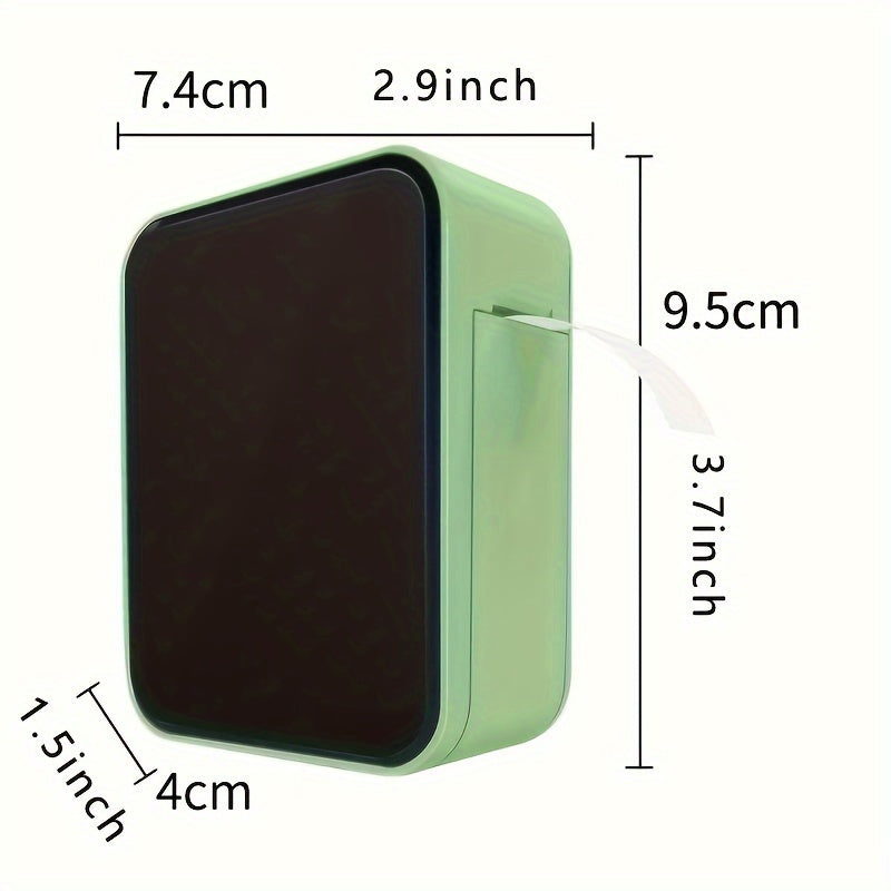 Thermal Label Printer Handheld Sticker Maker with Adhesive Tape for Office and Home Use