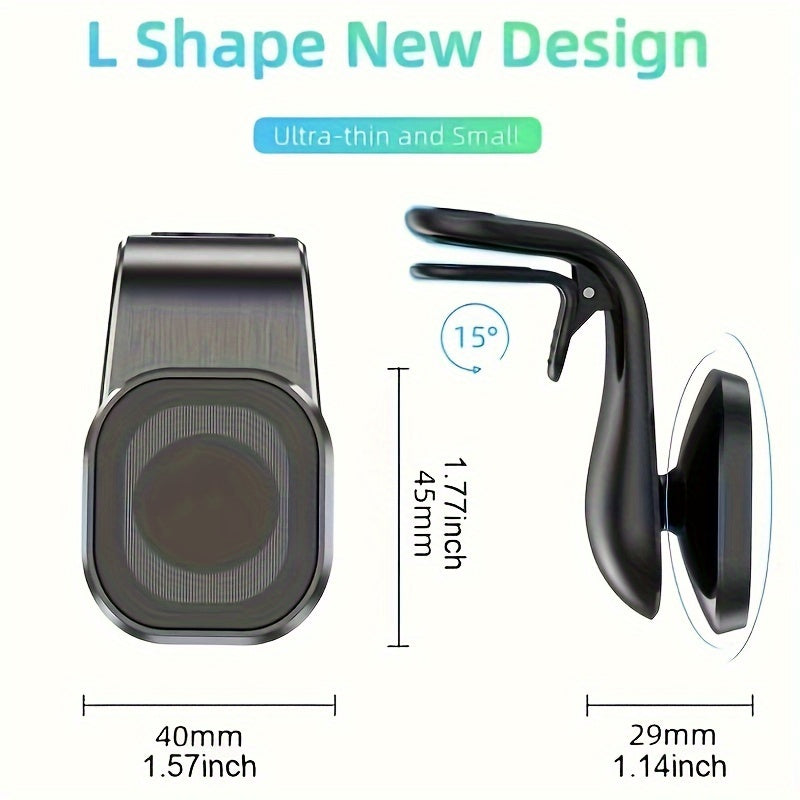 Universal Magnetic Car Phone Holder 360° Rotation Dashboard Mount for Smartphones