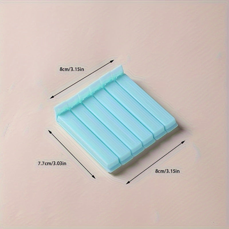 Oshxonada turli plastik va meva sumkalarini muhrlash va tartibga solish uchun 6 ta oziq-ovqat sumkasi kliplari to'plami