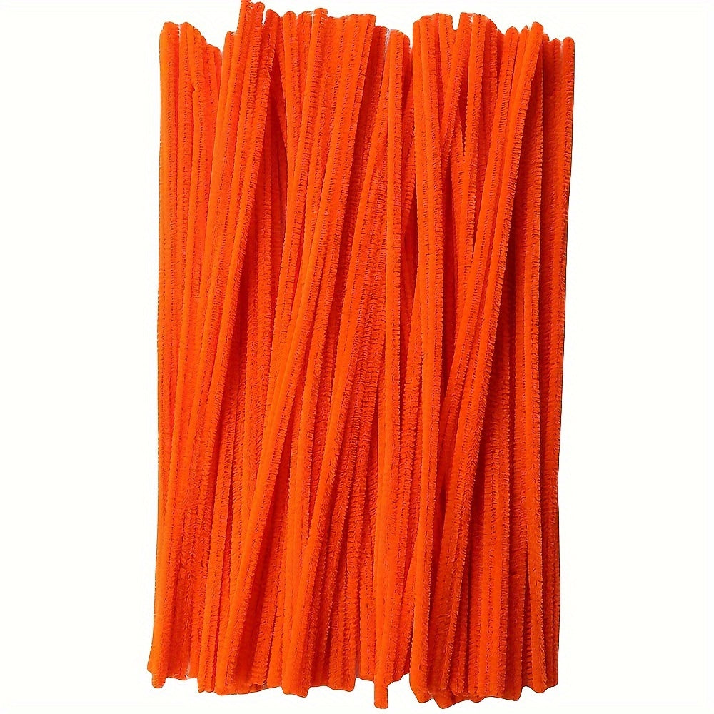 100 Colorful Chenille Stems 30cm for DIY Crafts and Decorations