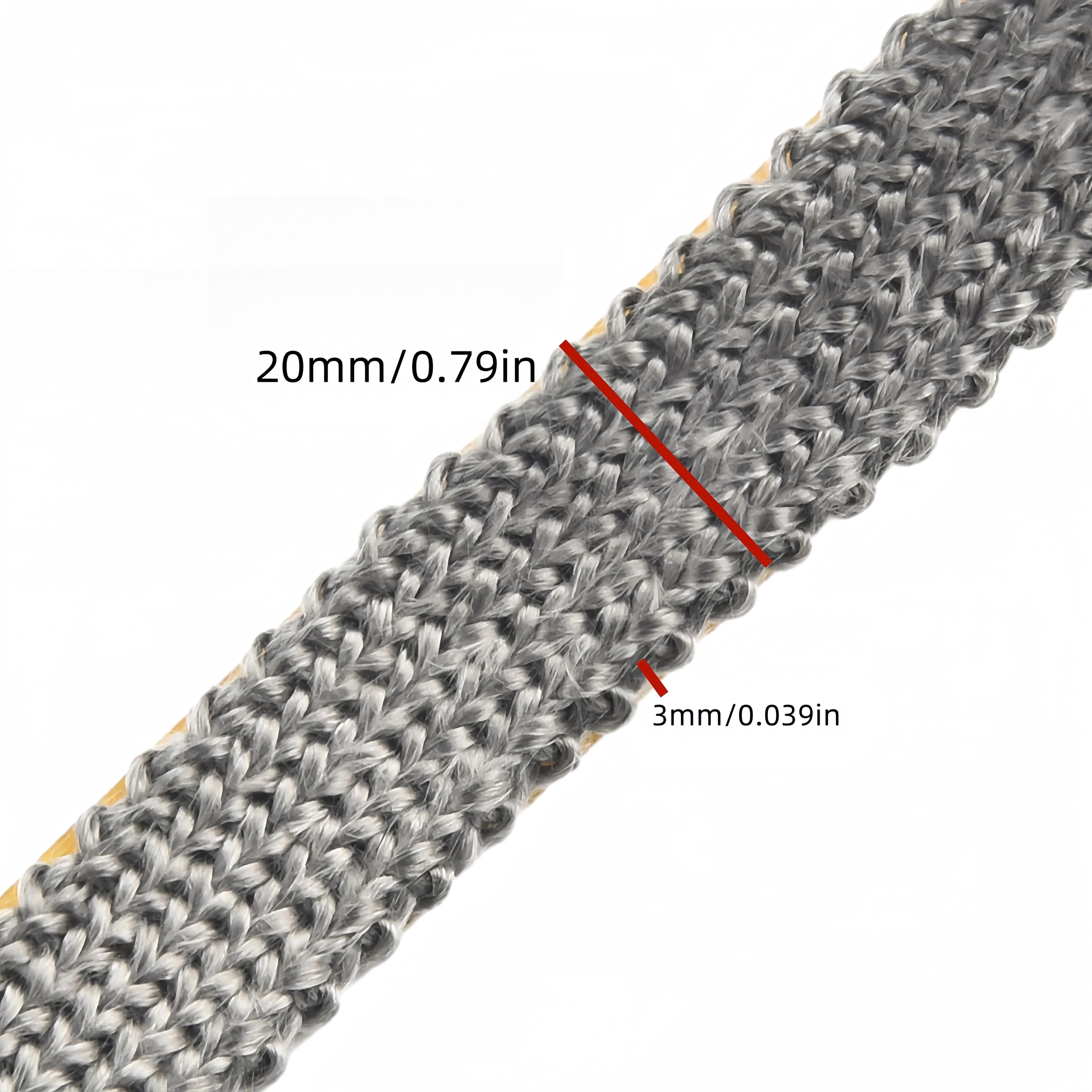 Black Flat Stove Rope Self-Adhesive Seal for Fireplace Doors and Air Purifiers