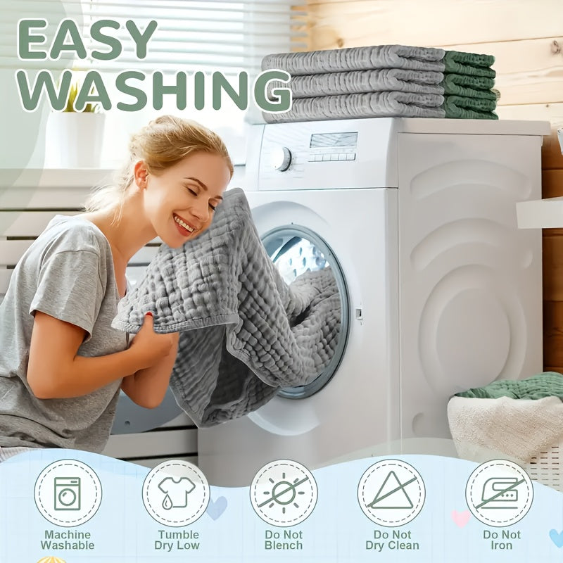 Two Pieces Baby Hooded Towel Monkey Themed Soft Absorbent 81cm for Newborns