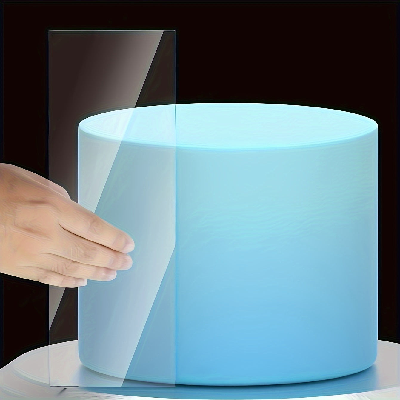 Acrylic Cake Smoother for Flawless Frosting Baking Tool Kitchen Decor