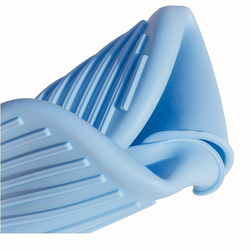 Set of 2 Silicone Oven Mitts Heat-Resistant Waterproof Kitchen Gloves