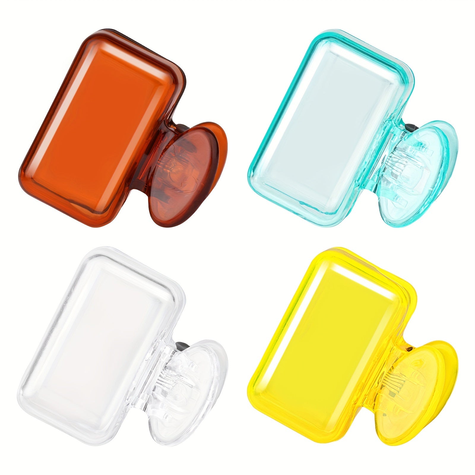 4 Pack Portable Toothbrush Head Cover Case Storage Box Toothbrush Protector Blue