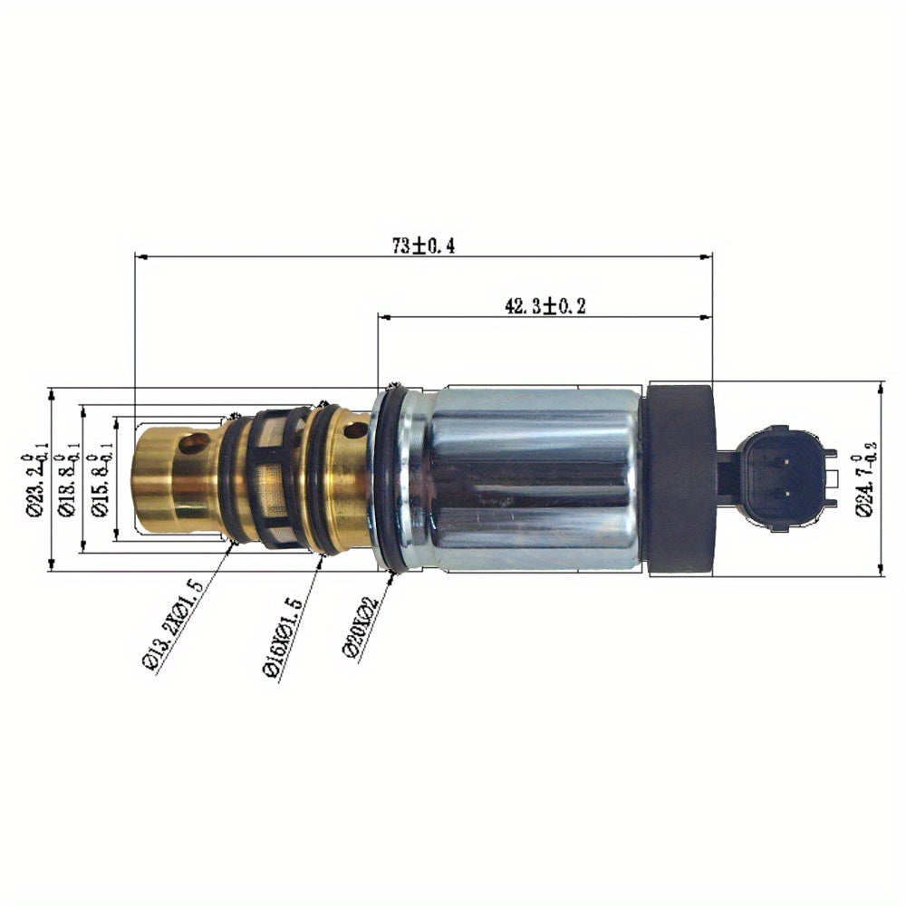 Avtomobil elektr ta'minoti valfi solenoidi, avtomobil kompressori uchun almashtirish