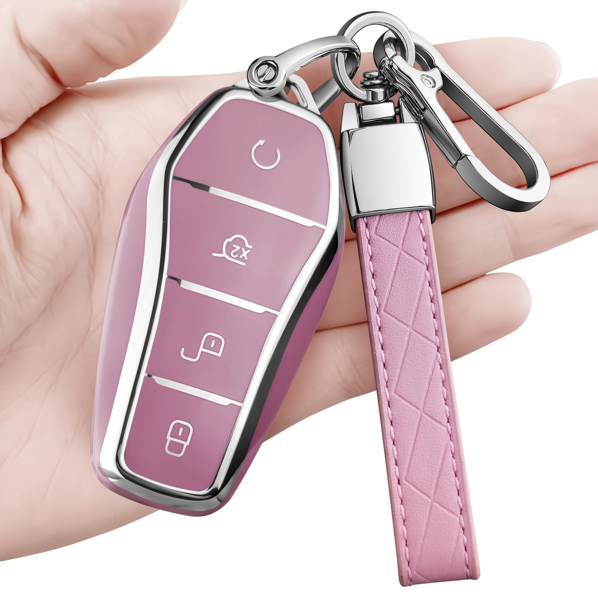 Car Key Cover TPU for EV Remote Key Ring Holders 2018-2022