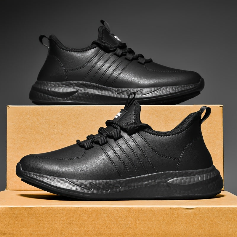 Women's Black Non-Slip Kitchen Shoes Casual Lace-Up Sneakers