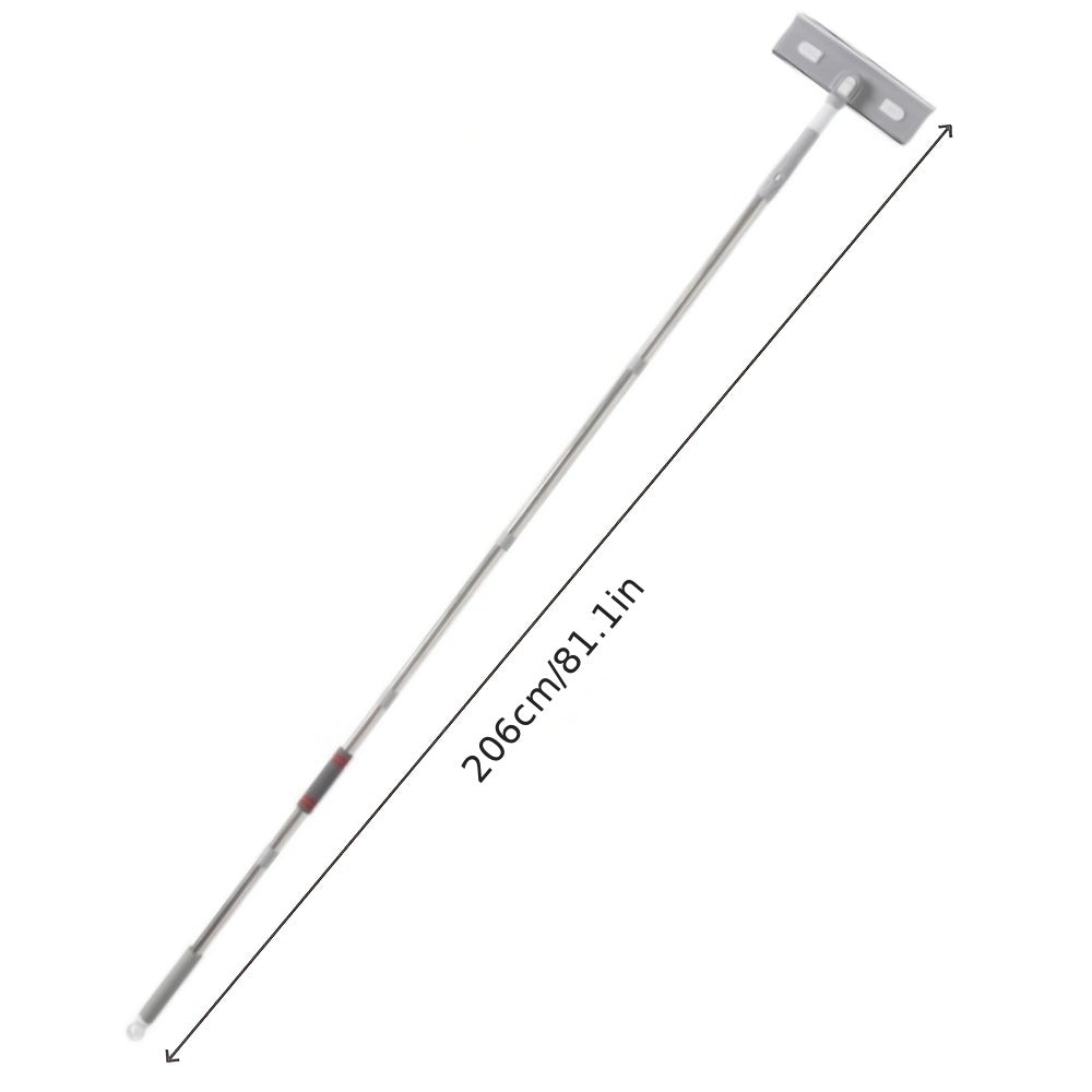 Ko'p maqsadli sehrli deraza tozalagich, cho'ziladigan tayoq bilan, derazalar, devorlar, pol va patio uchun ko'p sahnali squeegee, uy va avtomobil tozalash uchun mos, mustahkam metall va plastikdan tayyorlangan.