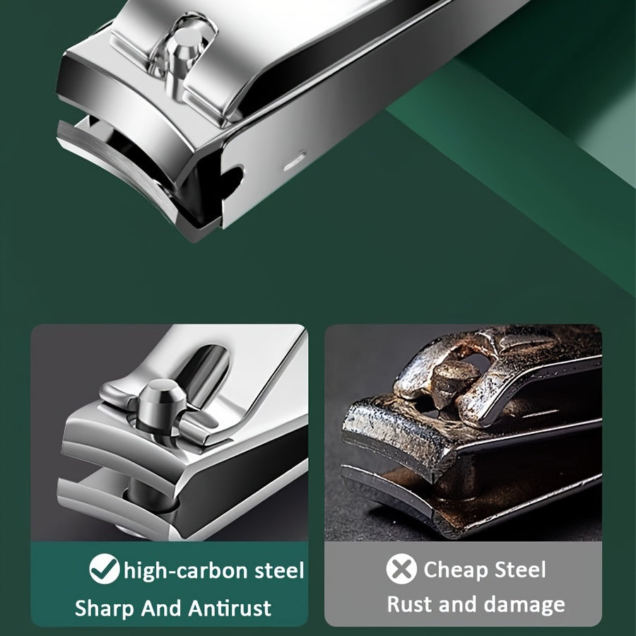 10-Piece Manicure Set with Nail Clippers and Personal Care Tools for Travel and Home Use