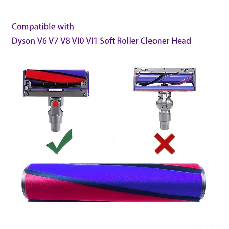 Dyson V6-V11 changyutgichlari uchun yumshoq plush rolik cho'tkasi va yopishqoq lentalar almashtirish to'plami. 3 ta lenta, T8 tornavida va rolik cho'tkasi qismi kiradi.