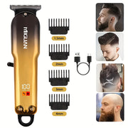 Digital Display Hair Clipper USB Rechargeable Trimming and Styling Tool for Men