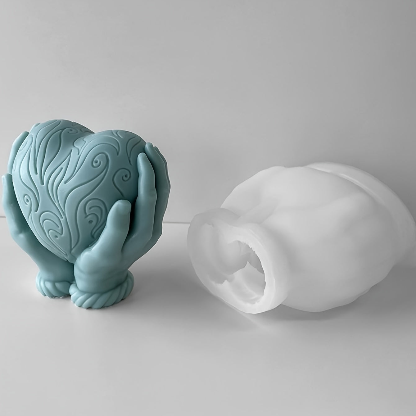 Valentine's Day Silicone Candle Mold Heart-Shaped Soap Gypsum Decoration