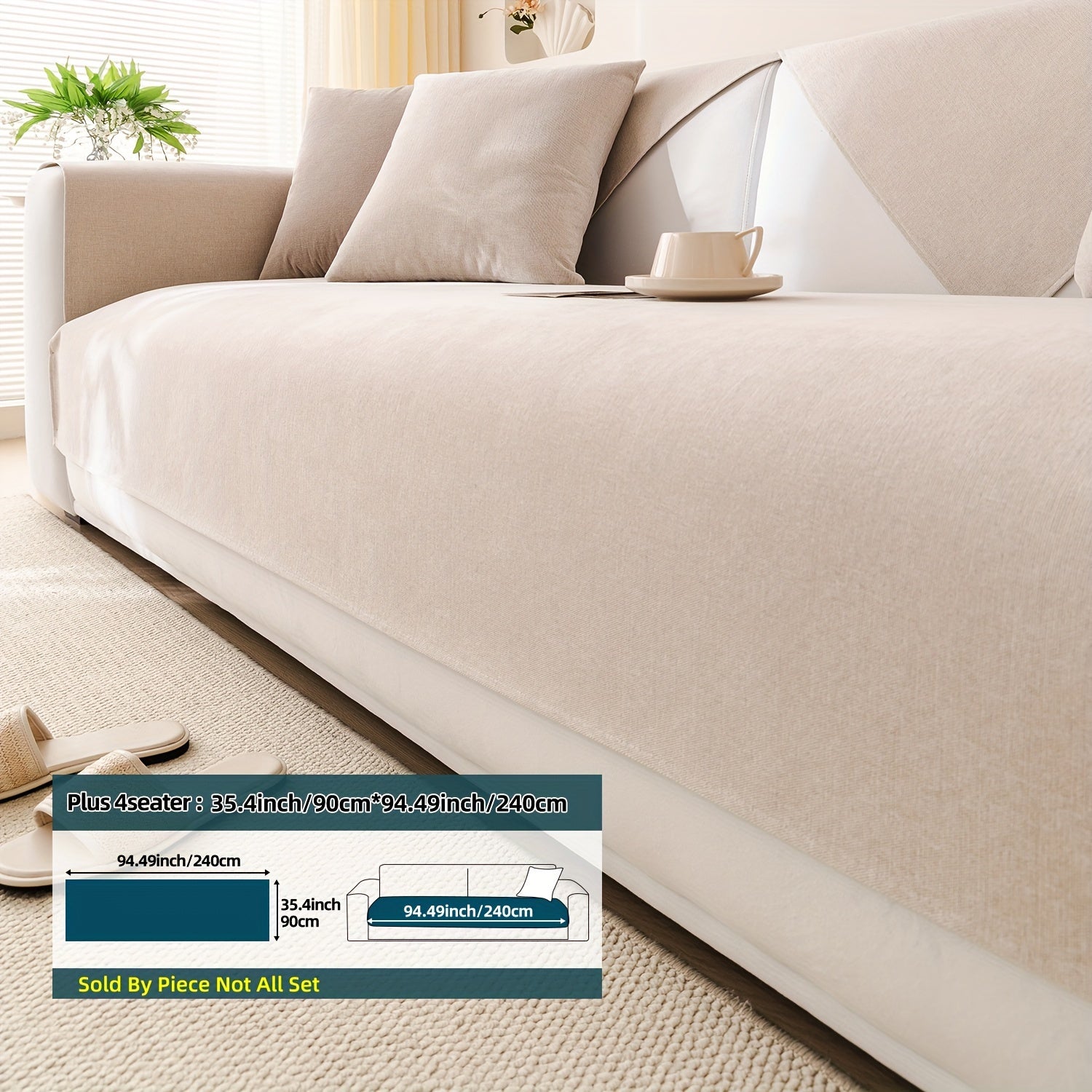 1 dona Chenille oddiy divan qoplamasi, barcha mavsumlar uchun universal qoplama, yostiq qopqog'i va orqa yostiq qopqog'ini o'z ichiga oladi. Divan yostiqlarini himoya qiladi, turli xonalar va uy bezaklari uchun mos keladi.