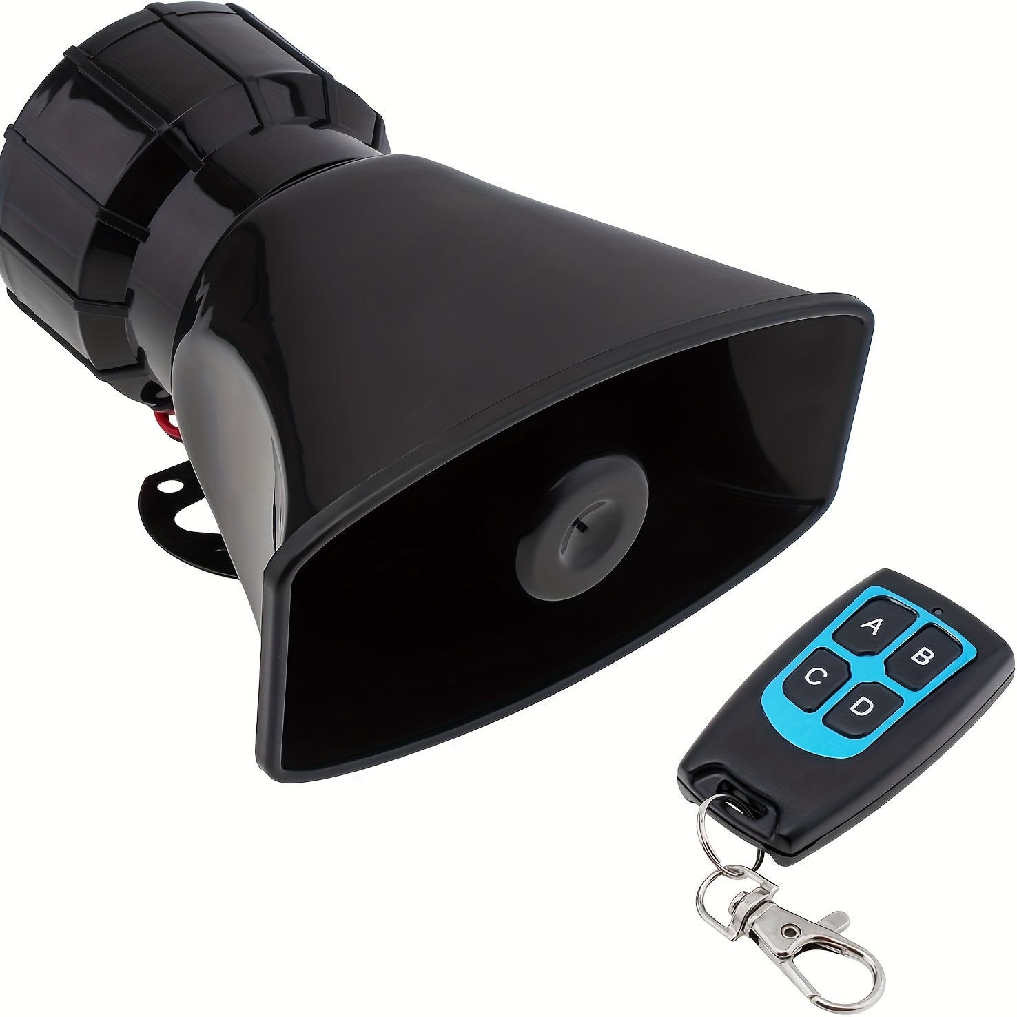 12V Remote Car Horn with 7 Tones 100W Waterproof Vehicle Alarm Siren