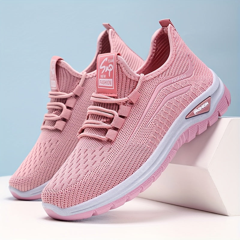 Women's Sports Shoes Breathable Lightweight Casual Athletic Pink Black Red White
