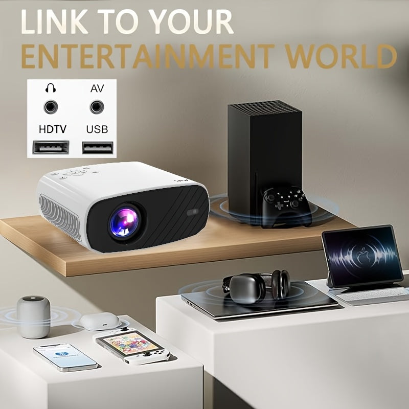 Portable Android Home Theater Projector Full HD WiFi 4K Compatible