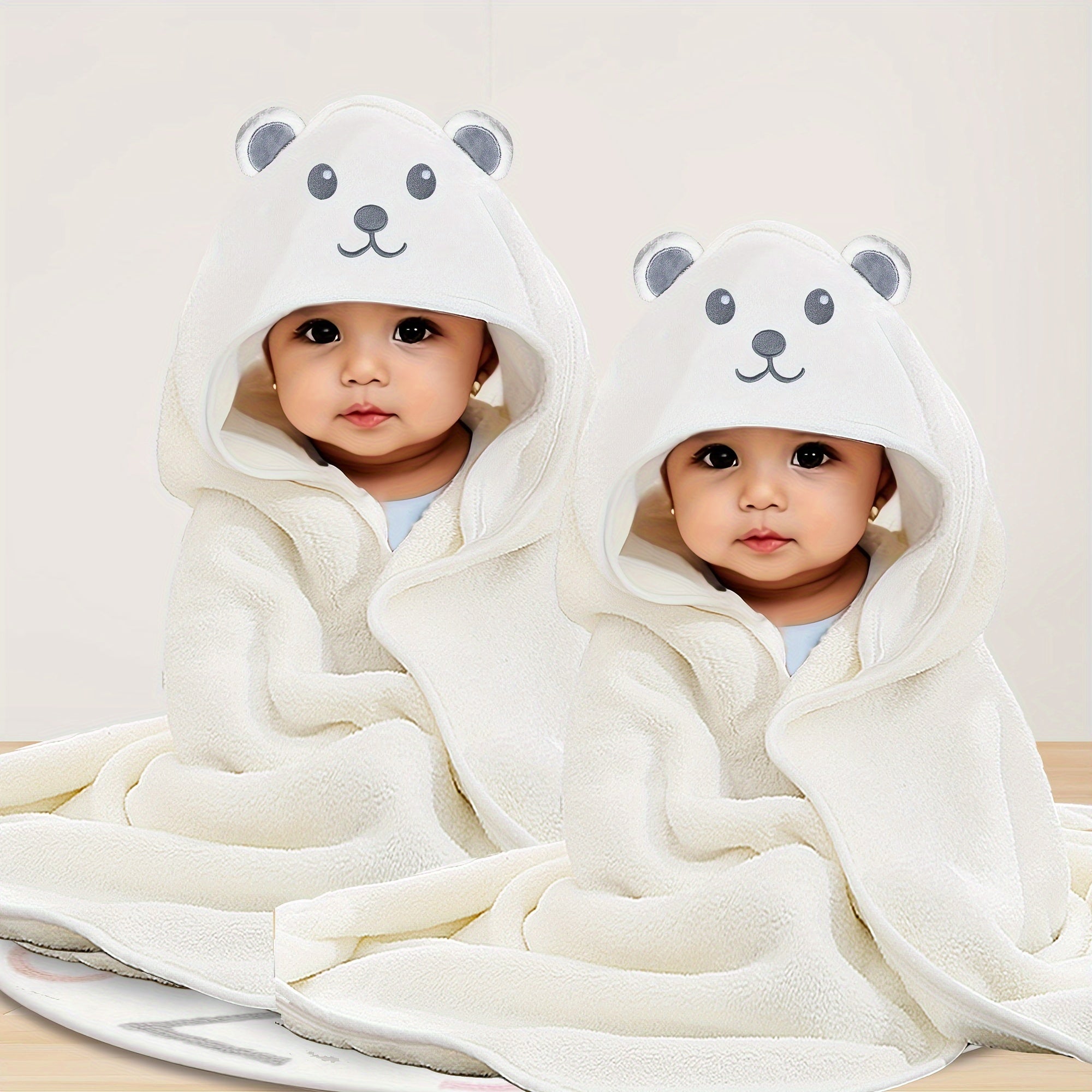 Kids Hooded Towels Microfiber Cartoon Animal Design for Children 0-8