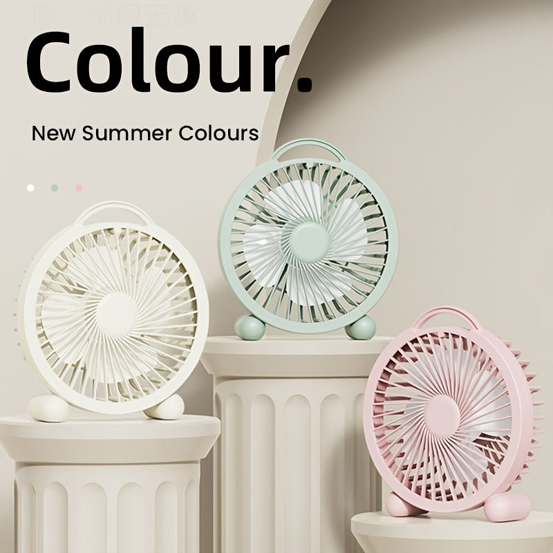 11-piece set wall hooks and portable USB desktop fan compact silent cooling for home office travel