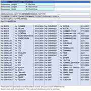 Cabin Air Filter Universal Compatible with Multiple SUV and Sedan Models