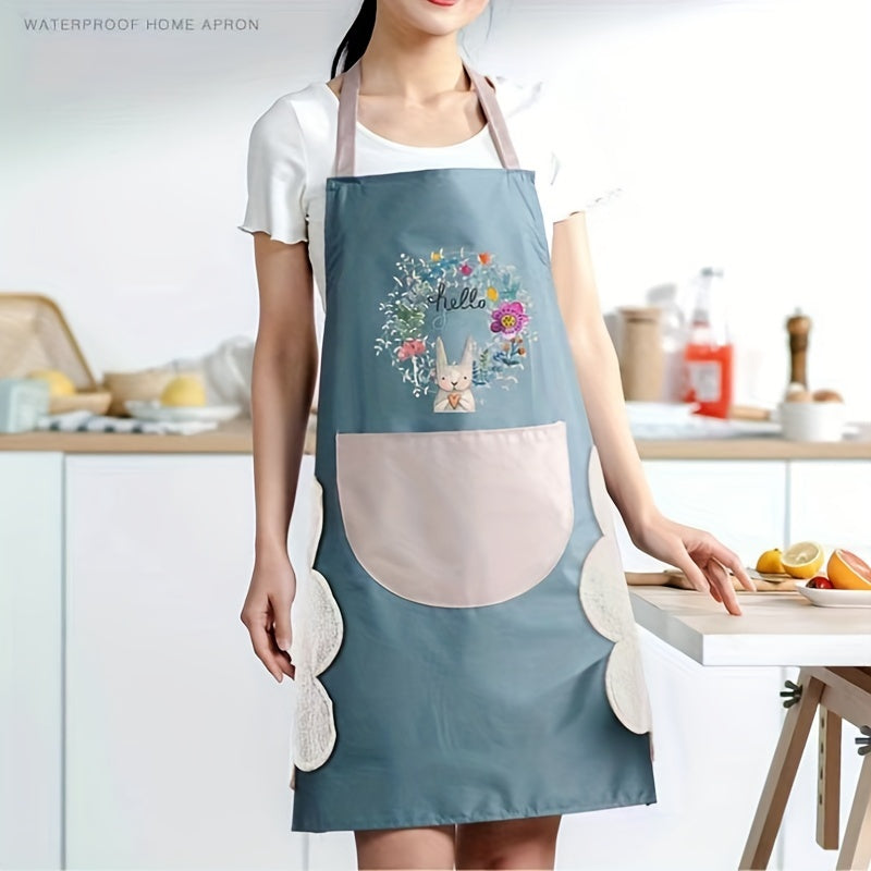 Waterproof Oil-Resistant Kitchen Apron for Cooking Cleaning and Outdoor Activities