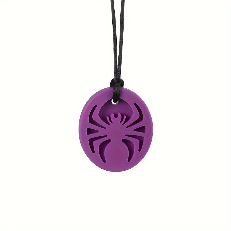 Spider Chew Necklace for Kids Safe Teething Toy Durable Non-Toxic