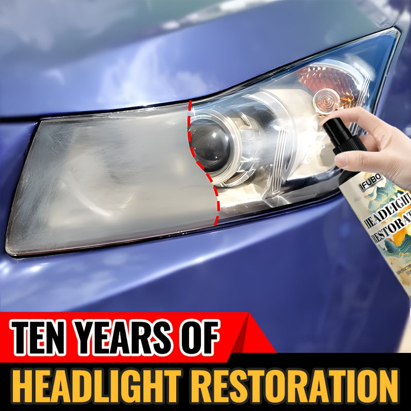 Kit de restauración de lentes de faros de coche universal, removedor de oxidación y pulido
