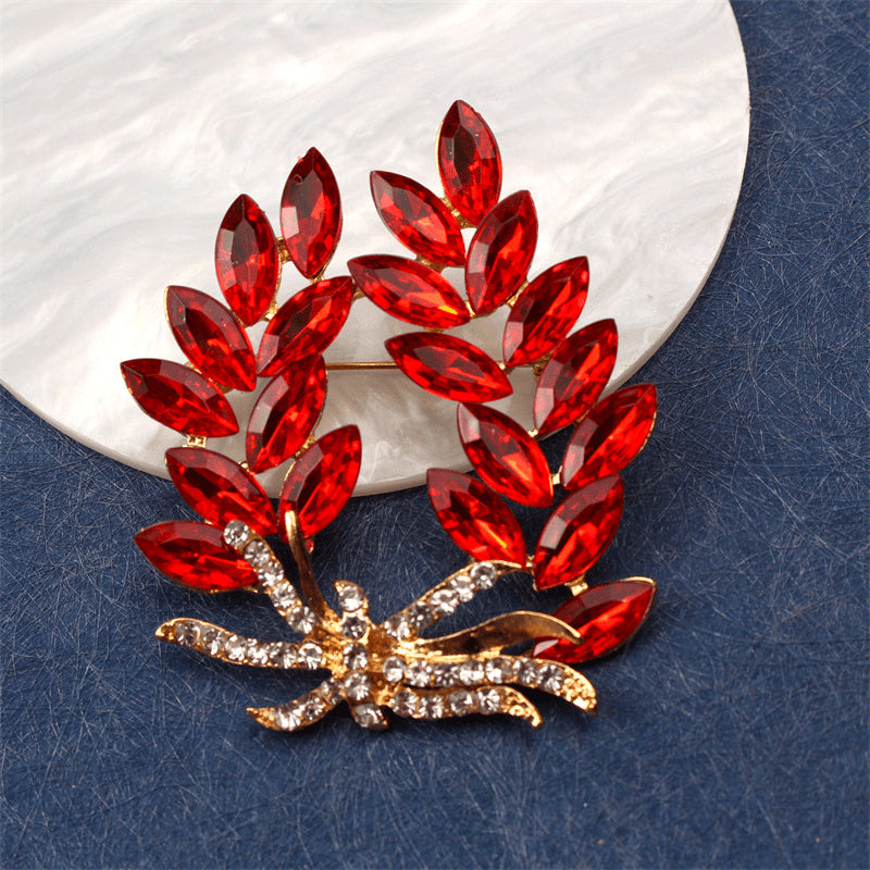 Women’s Alloy and Enamel Irregular-Shaped Brooch Jewelry Accessory