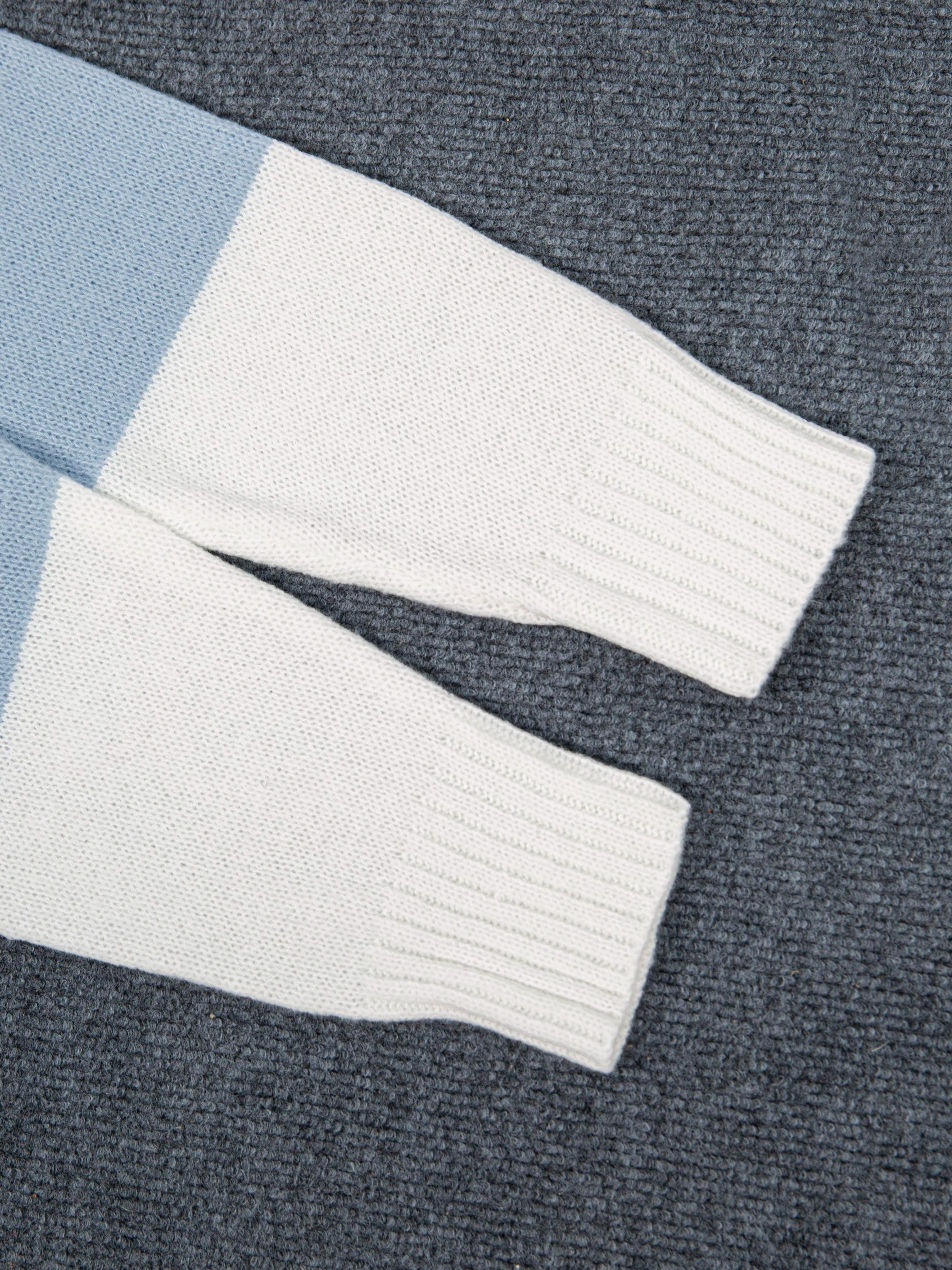 Plus Size Women's Colorblock V-Neck Sweater Long Sleeve Knit Pullover