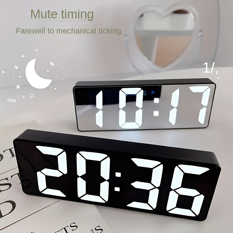 Digital Alarm Clock with USB Charging Dual Alarms 12/24 Hour Display Sleep Function