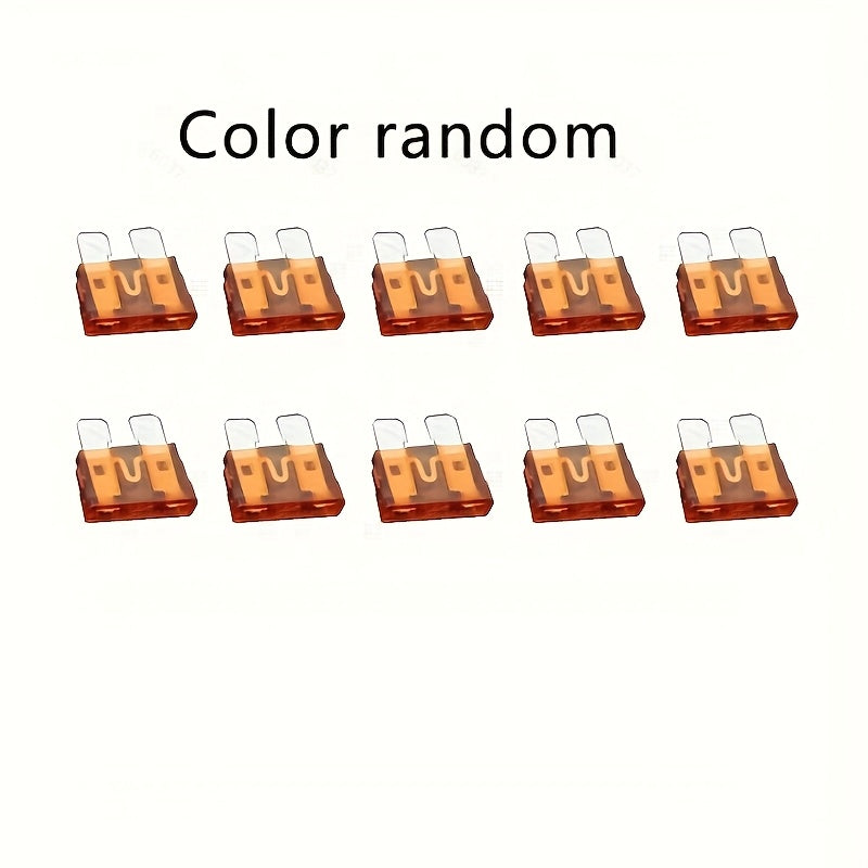 10pcs Auto Mini Car Fuses 5A-40A with Built-in Lamp Repair Tool Kit