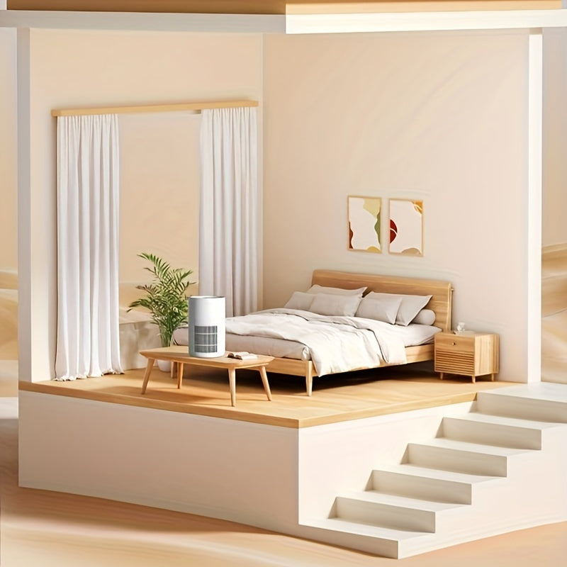 USB-Powered Air Purifier 360° Whole House HEPA Filter for Home Office