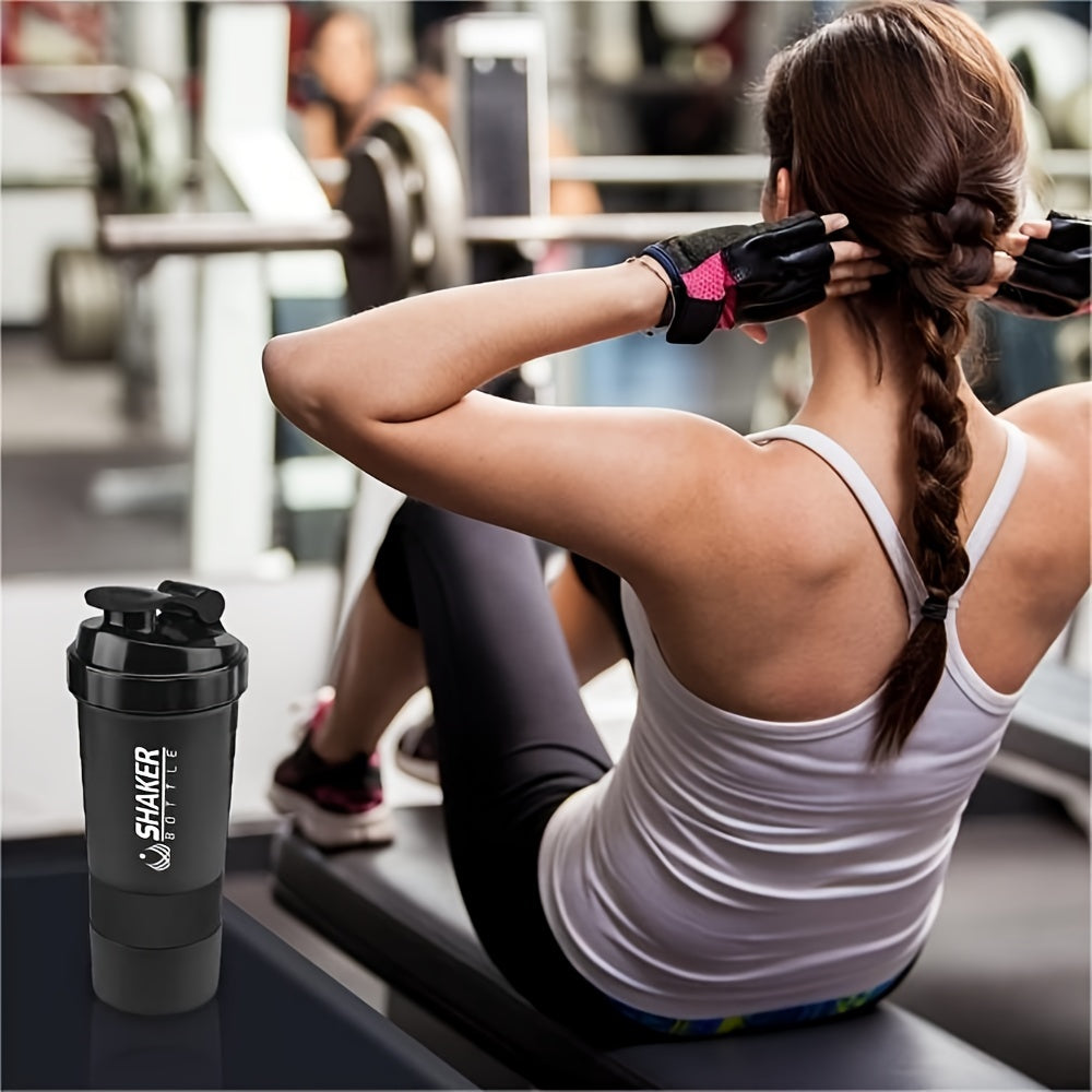 Portable Protein Shaker Cup Made from Durable PP Material for Gym and Outdoor Fitness