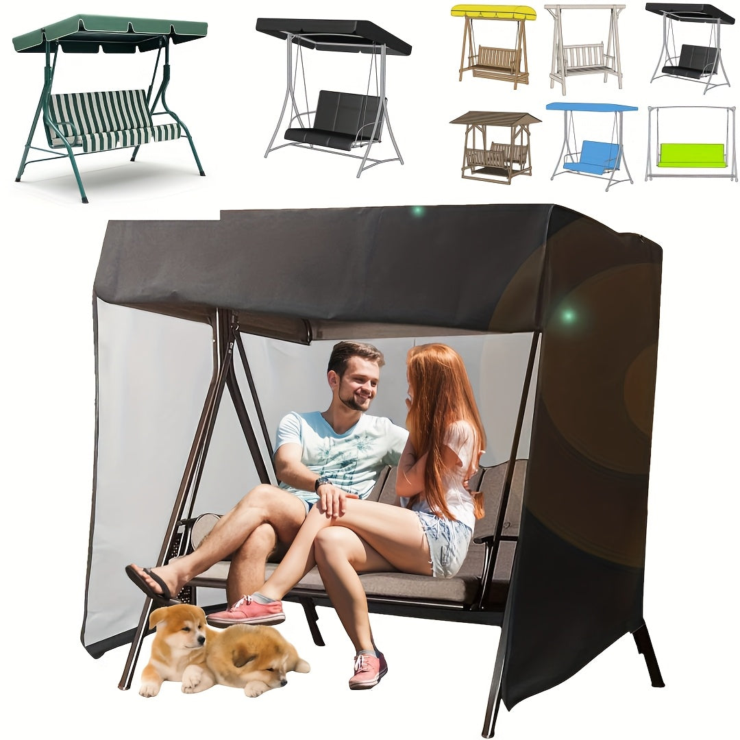 Waterproof Outdoor Swing Chair Cover 210D Oxford Fabric UV Dust Protection Zipper