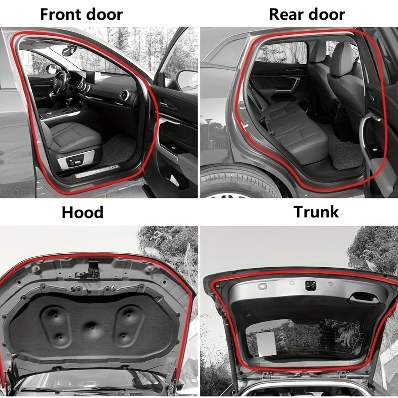 Eshiklar, kapot va bagaj uchun avtomobil ob-havo yopishqoq muhrlari, sintetik kauchuk, og'ir xizmat