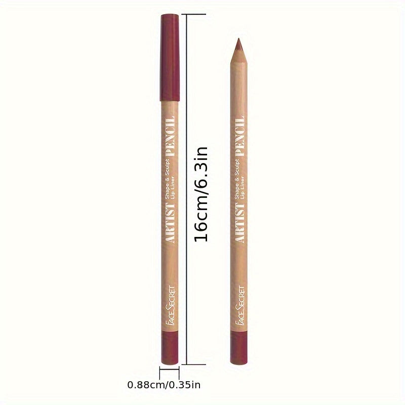 Set de perfiladores de labios mate de terciopelo para mujer, 18 colores, de larga duración e hidratantes