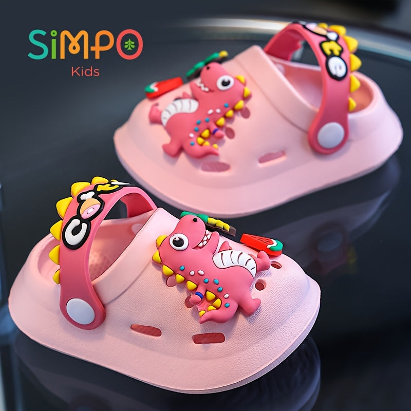 Sandalias ligeras y transpirables de EVA para niños con decoración de cocodrilo para niños y niñas