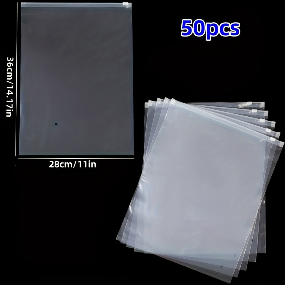 50 dona shaffof 14 Mil qayta ishlatiladigan Ziplock sumkalar, atıştırmalıklar, urug'lar, zargarlik buyumlari uchun paketlash