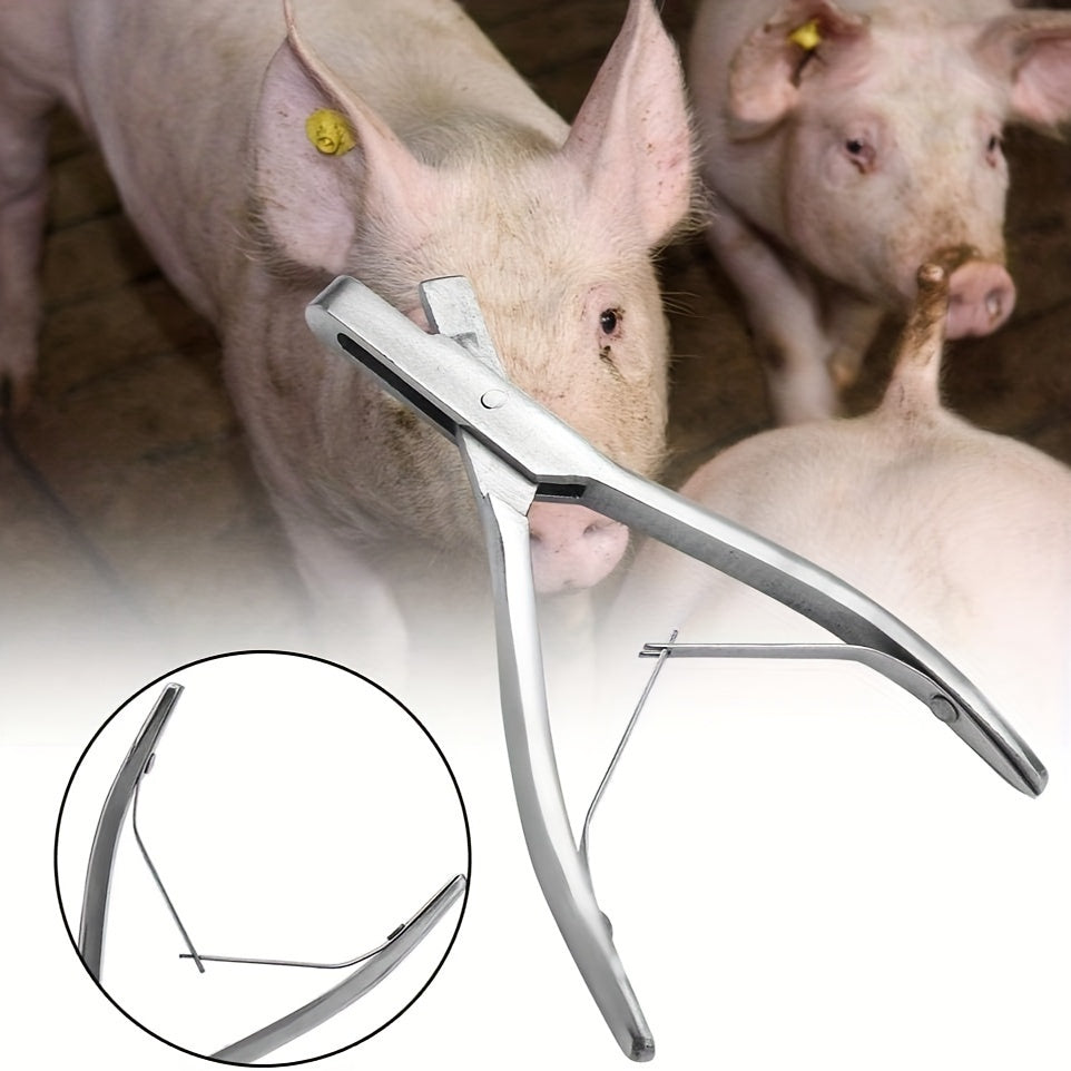 Stainless Steel Ear Tagging Pliers for Livestock Identification and Marking