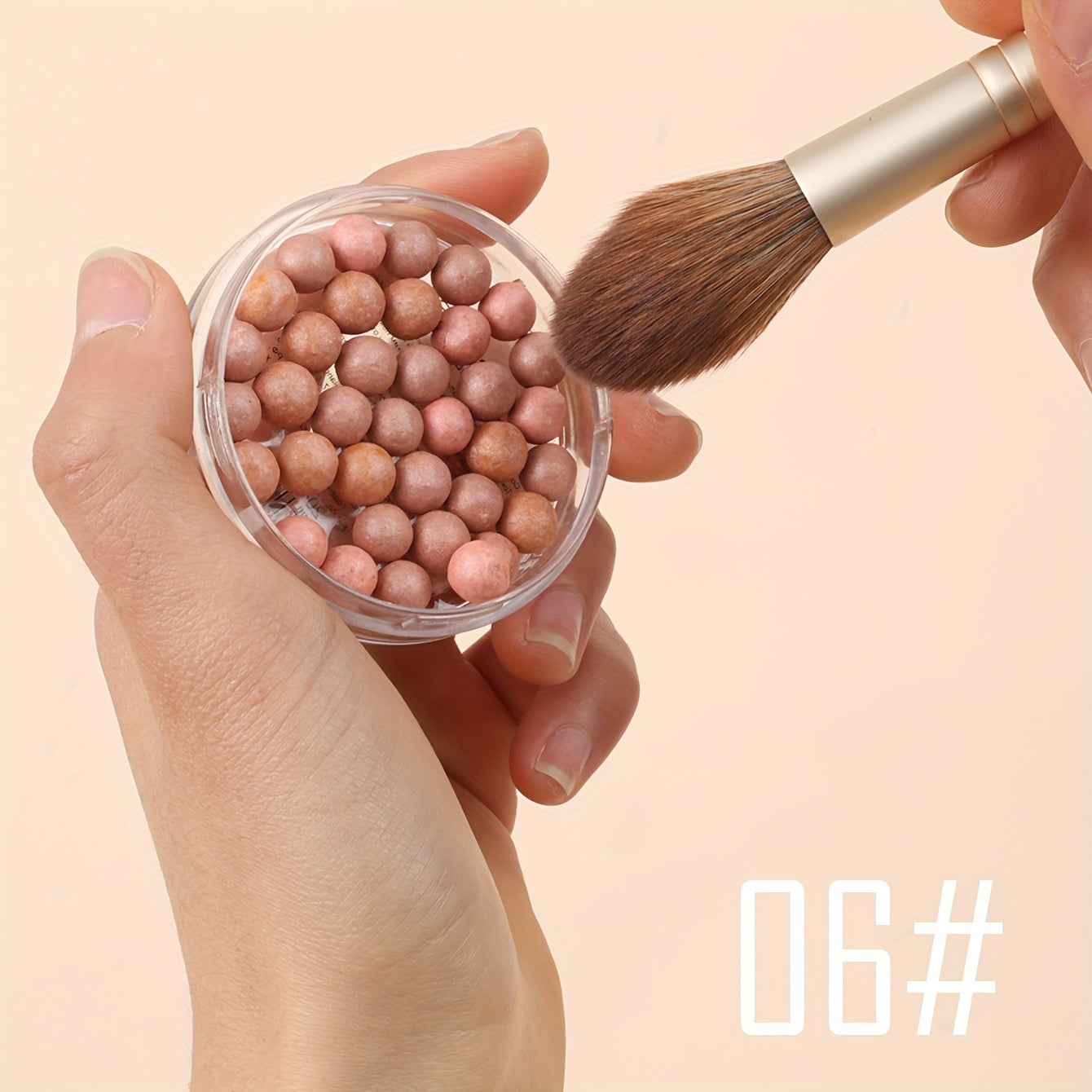 Женские пудровые румяна-жемчужины с мультиоттенками, водостойкие, натуральный финиш