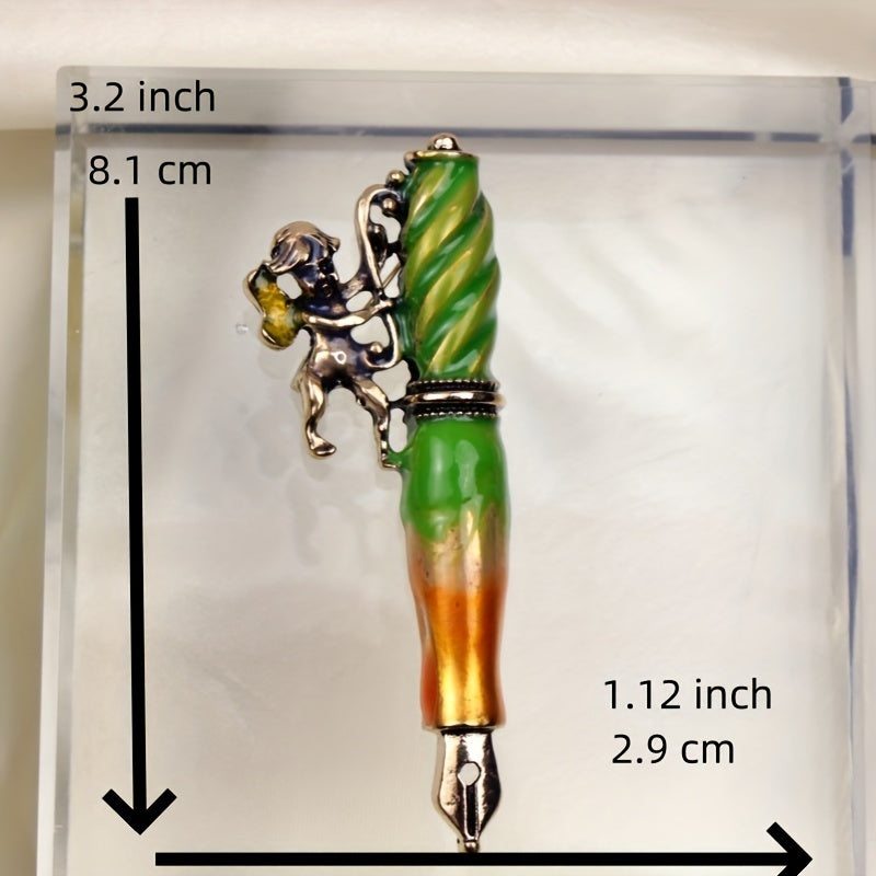 Vintage Angel Enamel Pin Brooch sumkalar va kiyimlar uchun g'alati retro aksessuar