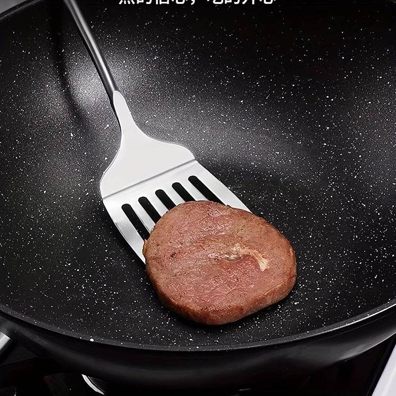 304 zanglamaydigan po'latdan yasalgan oshxona asboblari to'plami, spatula, qozon va xizmat qilish qoshiq bilan