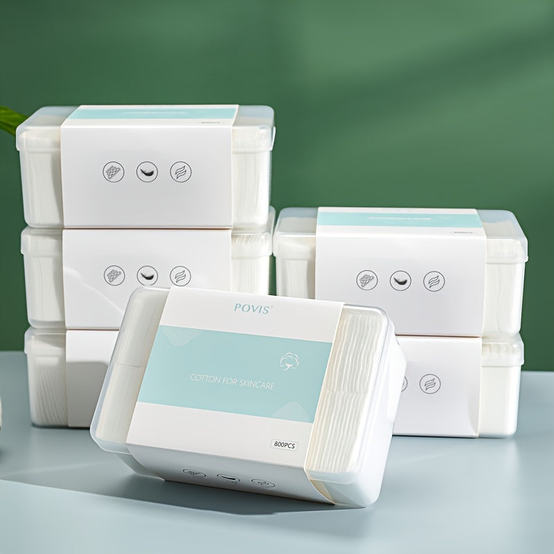 Hypoallergenic Makeup Remover Pads 800 Count Large Pack Gentle Face Eye Nail Cleaning