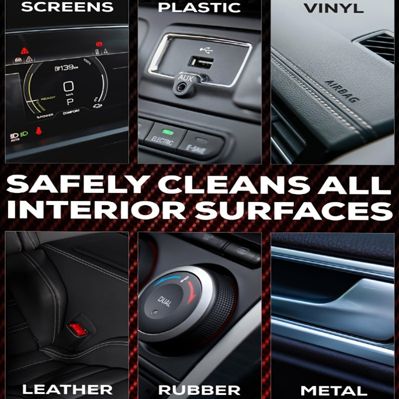 Kit de reacondicionamiento del interior del coche, cera cristal para tableros, reparación de plástico de asientos