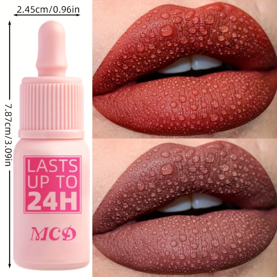 Tinte de labios mate a prueba de agua para mujer, de larga duración, en varios colores