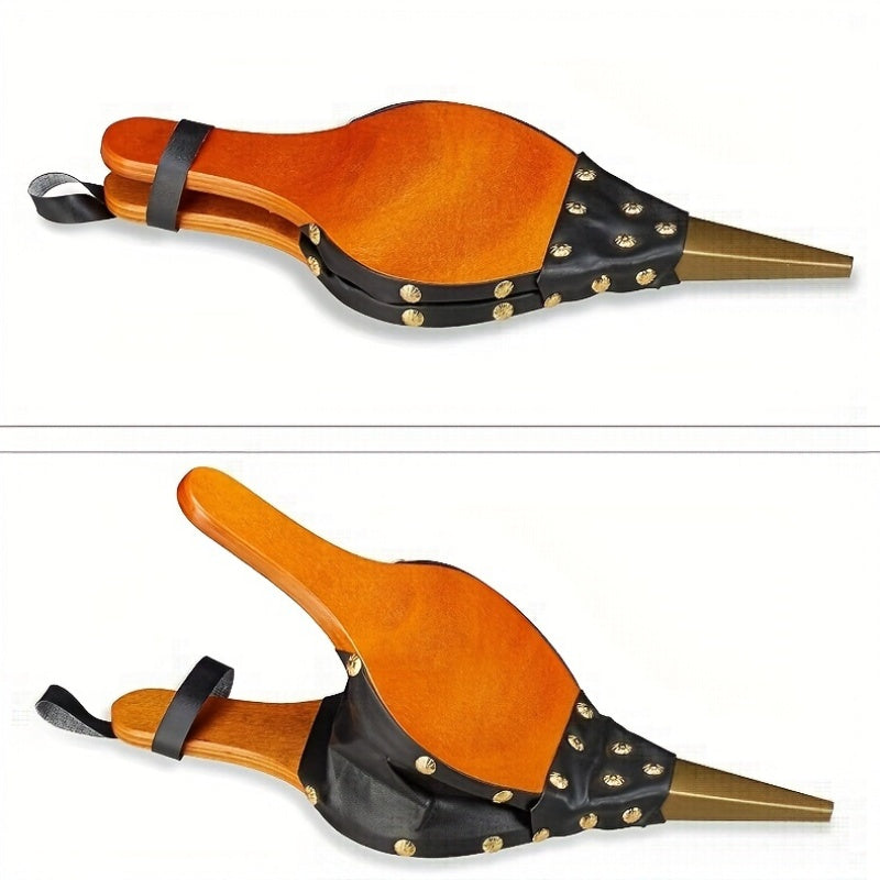 Wooden Fireplace Bellows Handheld Air Blower for Camping BBQ Fire Pit