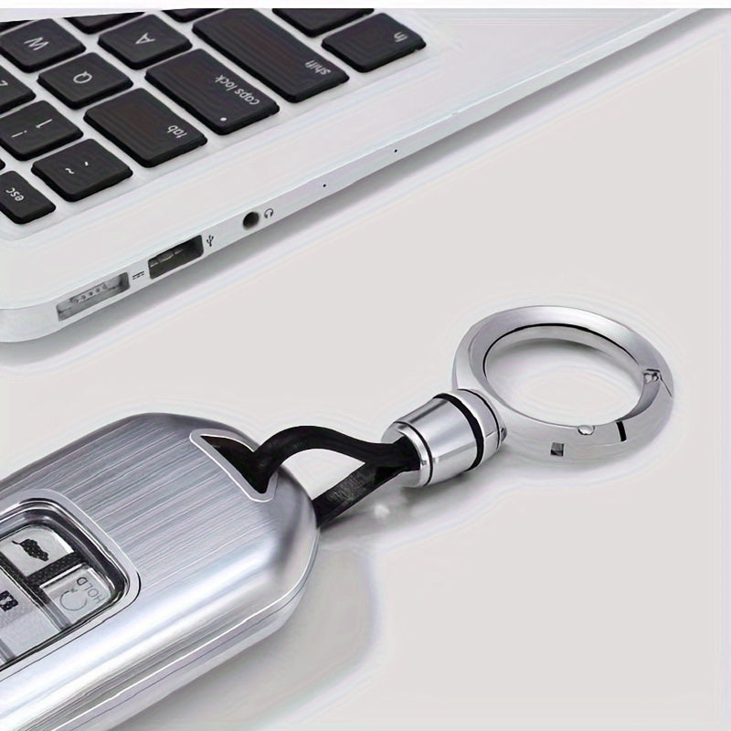 Unisex Zinc Alloy Car Keychain With Ropes Bear Head Pendant Anti-Loss Accessories