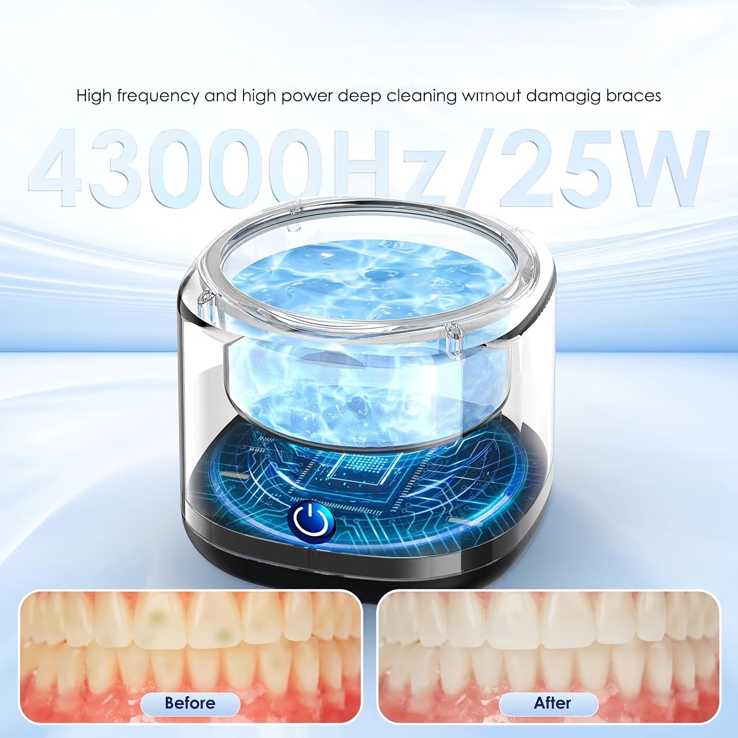 Tish protezlari, ushlagichlar va zargarlik buyumlari uchun portativ marjon tozalagich; ota-onalar uchun ideal sovg'a.