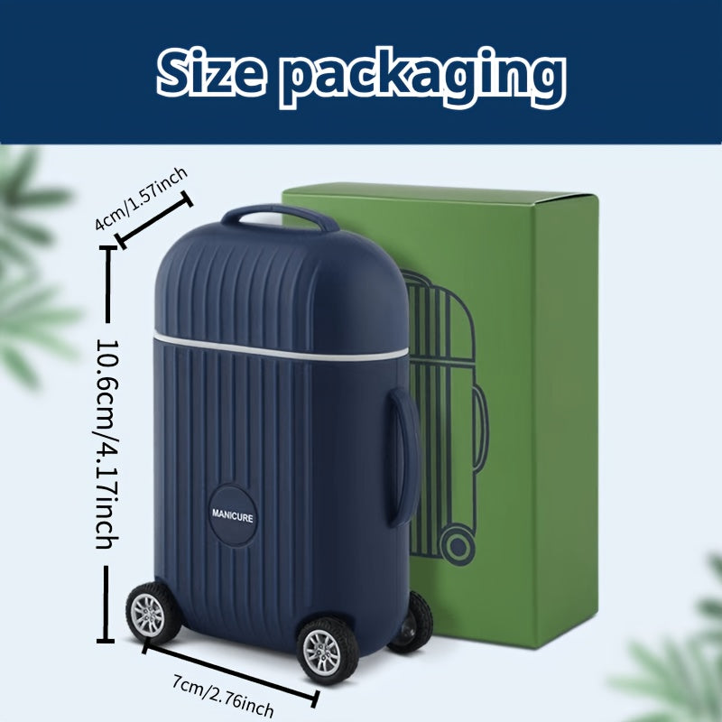 Set of 8 Stainless Steel Nail Clippers Manicure Kit with Nail File Tweezers Ear Spoon Cuticle Pusher and Extractor for Travel and Gifting